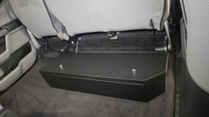 Ford F-350 Underseat Lockbox - Rear - Tuffy Products - 2/3 Length with Combo Lock - `17-`24 Ford F-350 Underseat Lockbox - Rear - Tuffy Products - 2/3 Length with Combo Lock - `17-`24
